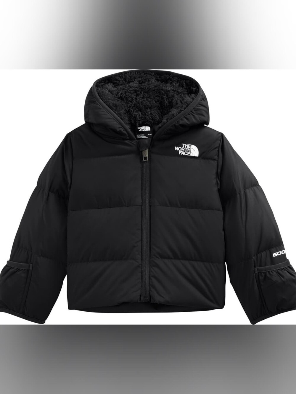 The North Face Baby Black Hooded Puffer Jacket